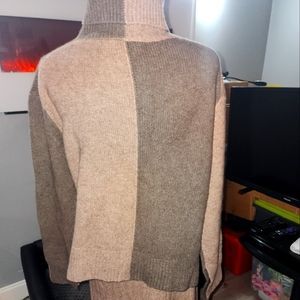Sweater skirt and turtleneck sweater yak wool and wool